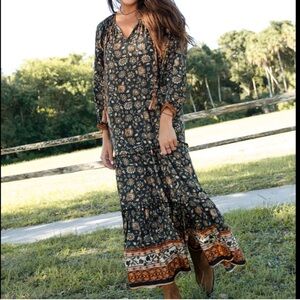 NATURAL LIFE Viscose Lula Floral Maxi Dress Size M NWT!